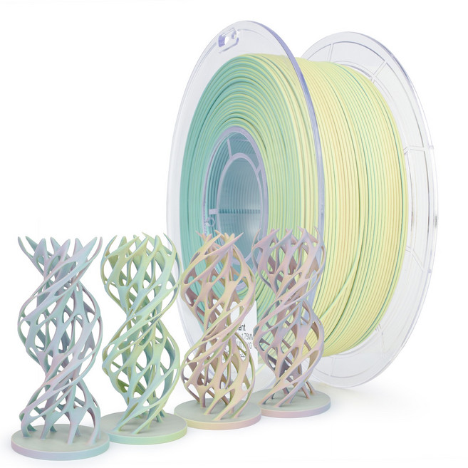 가제트 PLA PRO 필라멘트 3D프린터 1kg Tri-color Matte 그라데이션 매트 무광, Colorful mist