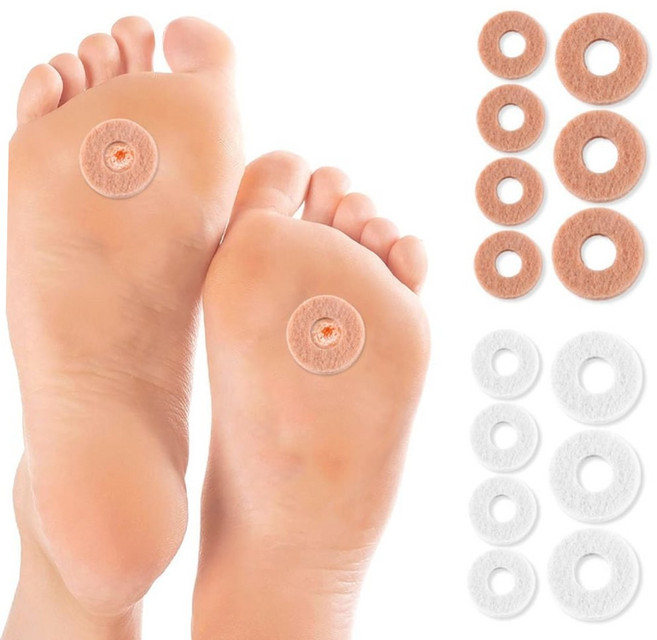 방지 캐시미어 발보호 티눈 패치 사마귀 물집 패드 양모 굳, 베이지-3.5cm