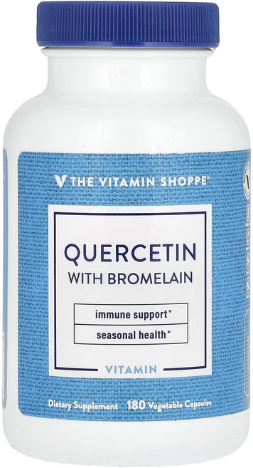 새해 첫좋은선물 The Vitamin Shoppe 퀘르세틴 브로멜라인 함유 베지 캡슐 180정 제대로 할인합니다, TheVitaminShoppe퀘르세틴브로멜라인함유베지캡, 1개 - 쿠팡