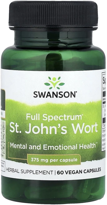 헁복하고 건강하세요 Swanson Full Spectrum® 세인트존스워트 375mg 베지 캡슐 60정 늘 챙기셔야합니다, SwansonFullSpectrum세인트존스워트375m, 1개 - 쿠팡