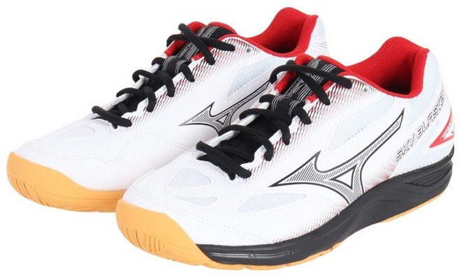 미즈노 스카이 블라스터 3 남녀공용 배드민턴 화이트 블랙 71GA234501