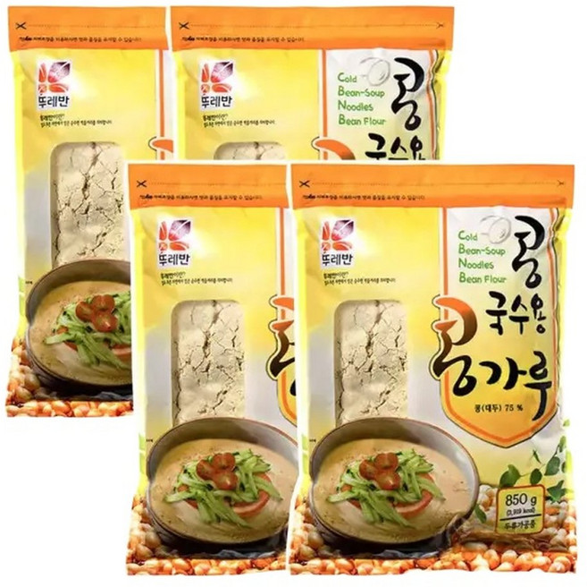 뚜레반 콩국수용 콩가루 850g 4개