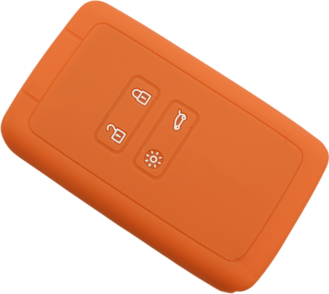 삼성 SM6 QM6 호환 자동차 실리콘 스마트키 케이스 키홀더, 4버튼S24, 오렌지