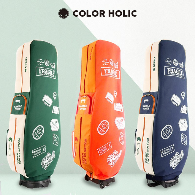 컬러홀릭 CH GTC-1224 NEW 기능성 트래블 골프 항공커버 항공백, 형광오렌지