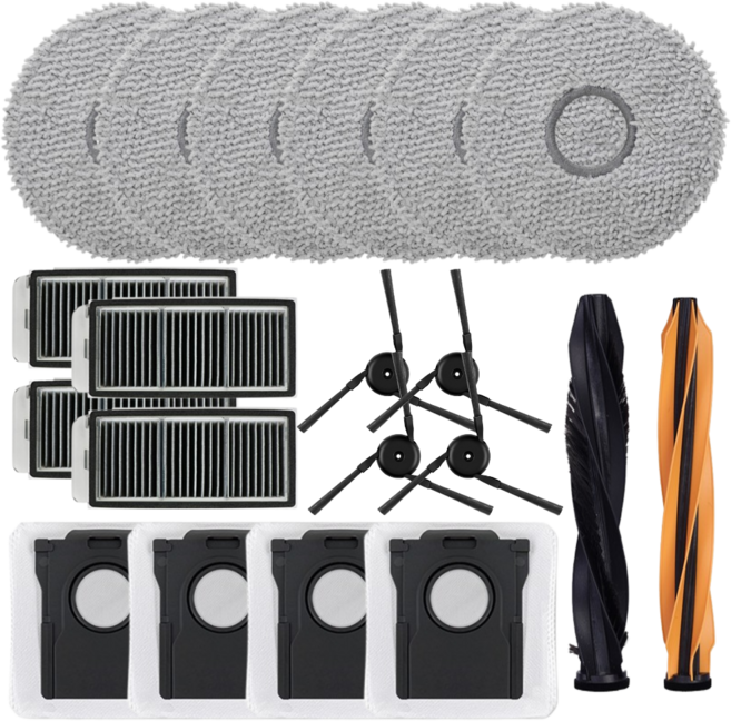 비브랜드 드리미 Dreame L40s Pro Ultra 프로 울트라 로봇청소기 걸레 먼지봉투 브러쉬 필터 호환 부품, 1세트, 소모품