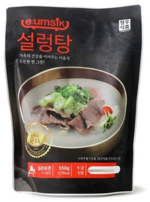 청우식품 이음식 설렁탕, 12개, 550g