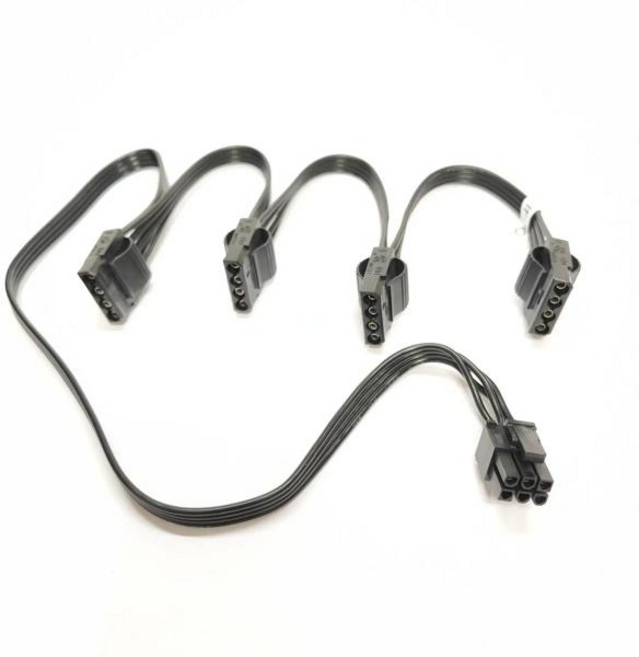 파워 서플라이 모듈 24 핀 10 18P 4P IDE Molex SATA GPU PCI-e 8pin 전원 케이블 슈퍼 플라워 SF-1000F14MP, 02 6pin to 4 IDE Molex, 1개