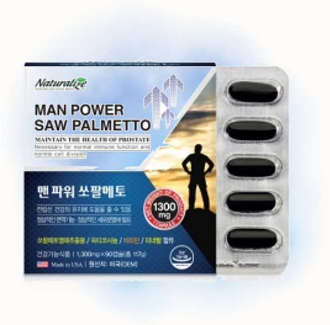 전립선영양제 남성영양제 남성갱년기영양제 남자갱년기영양제 50대남자영양제, 1g, 1박스, 30회분