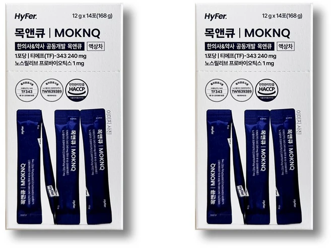 하이퍼 목앤큐 14포입, 168g, 2박스 - 쿠팡