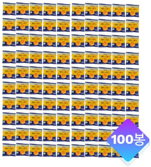 김선애우리쌀누룽지 백미 인삼 메밀 100봉130봉, 우리쌀 누룽지 100봉 (백미), 30g, 100개