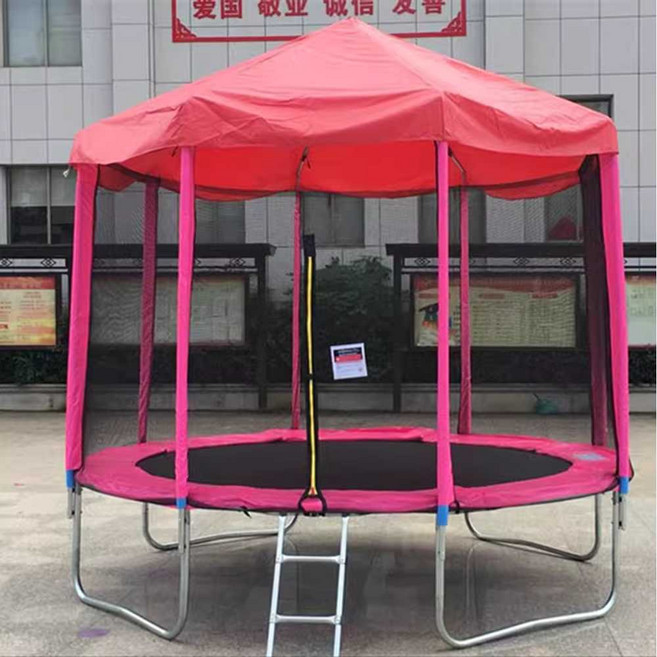 대형트램폴린 캐노피 상업용 야외트램폴린 그늘막 대형 옥외, 1.83미터 점핑 트램펄린천막 핑크