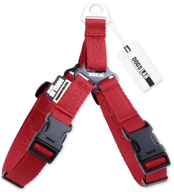 독스랩 강아지 하네스 가슴줄 탈출방지, 1개, 칠리 페퍼