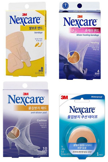 3M 넥스케어 발 보호 밴드 물집 방지 밴드 쿠션 테이프, 3.물집방지 패드 혼합형 10매, 1개