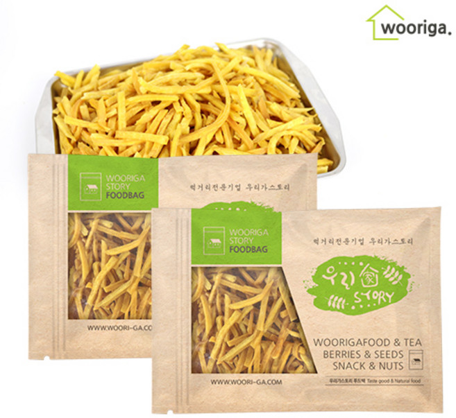 우리가스토리 고구마스틱 대용량 옛날과자 간식 주전부리, 500g, 2개