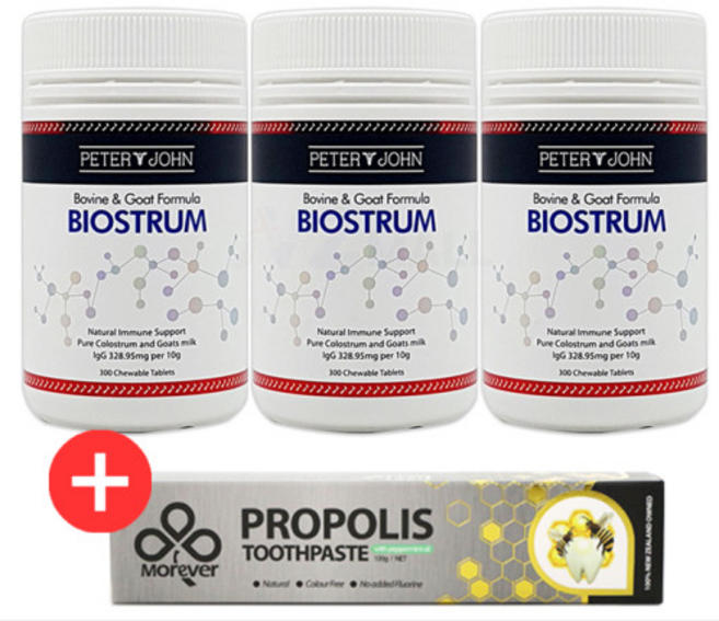 피터앤존 바이오스트럼(초유+산양유) 300 츄어블정 X 3개, 300정, 1세트