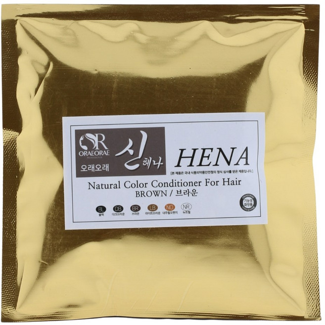 오래오래 신헤나 파우더 100g, 브라운, 1개