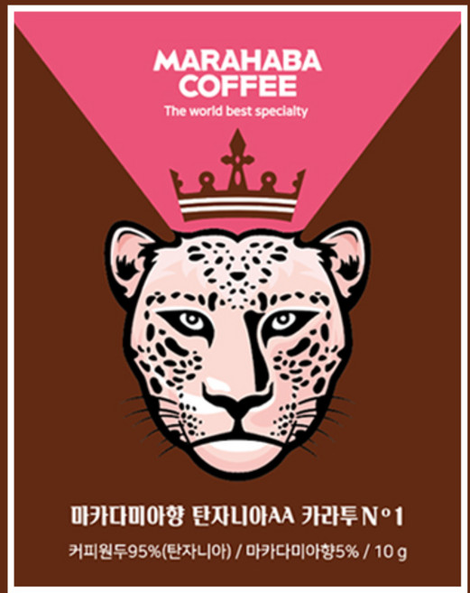 [담짜몰에스티엔커피]마라하바 버라이어티 드립백 커피 10g*6개입 (탄자니아AA카라투)-마카다미아향 NO.1, 10g, 6개입, 1개
