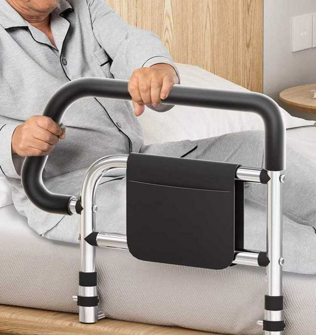 비바데이즈 안전바 낙상방지 손잡이 안전손잡이 노인안전바 침대가드 기립난간, 기본형-두꺼운 스테인리스, 1개