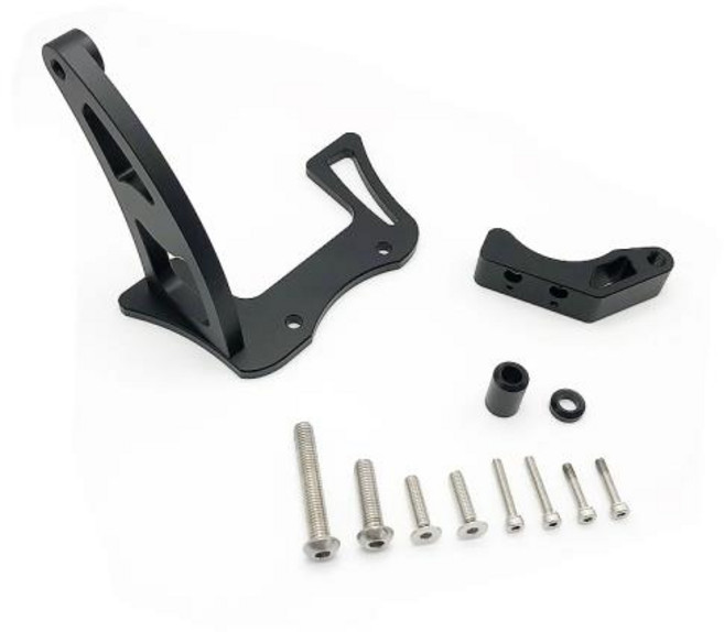 호환용 스티어링 스태빌라이저 댐퍼 브래킷 마운트 Dualtron Victor Thunder II 2 용 전기 스쿠터 부품 어셈블리 방진, 01 Only Bracket, 1개