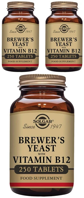 솔가 브루어 이스트 비타민 B 12 타블렛, 250정, 3개 - 쿠팡