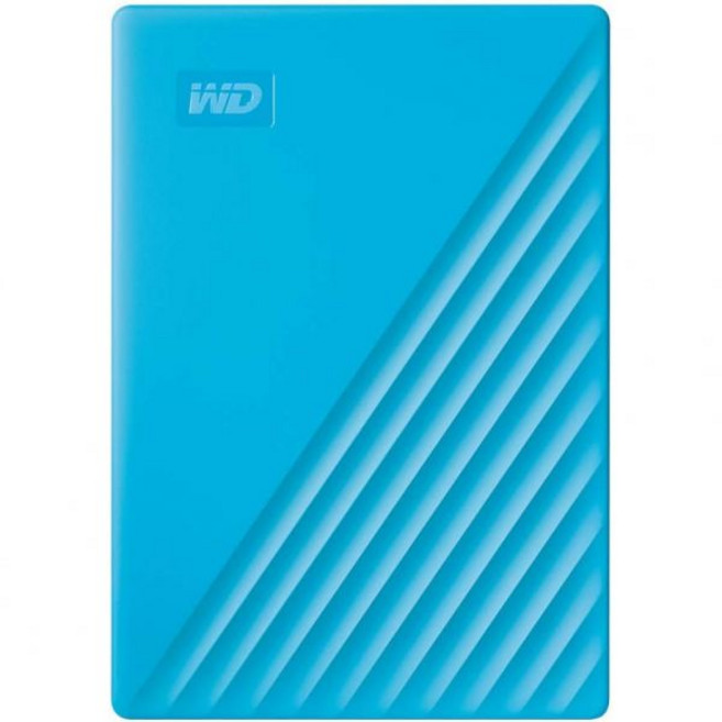 WD 5TB 마이 패스포트 휴대용 외장 하드 드라이브 블랙 랜섬웨어 방어 백업 소프트웨어 포함 비밀번호 보호 USB 31USB 30 호환 - WDBPKJ0050BBK-WESN, Blue, 1TB_PC