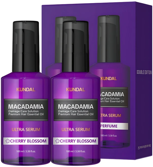 쿤달 울트라 세럼 헤어 에센스 체리블라썸향, 100ml, 2개 - 쿠팡