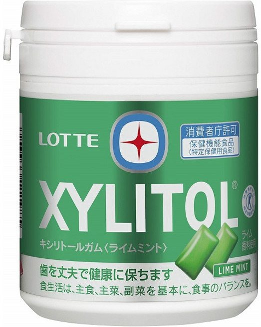 일본과자 일본껌 롯데재팬 LOTTE 자일리톨껌 라임민트, 1개, 143g
