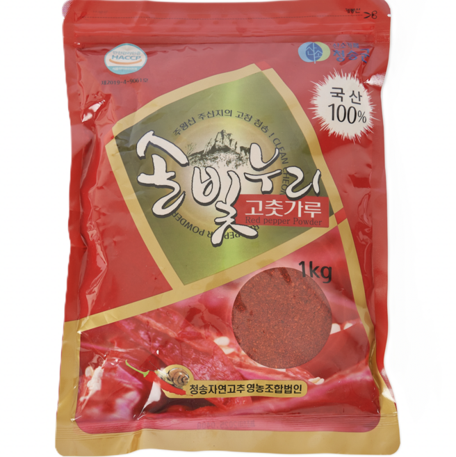 25년 국산 청송 햇 고춧가루 1kg 김장용, 1개