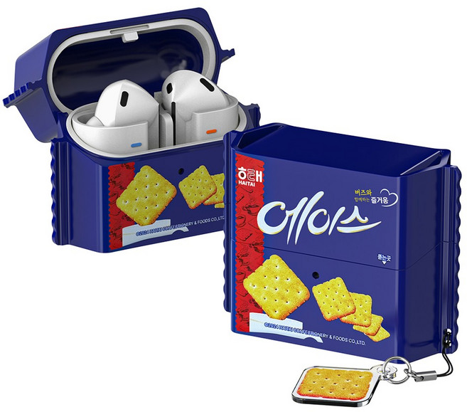 삼성 정품 갤럭시 버즈3 프로 케이스 해태 오예스 케이크 에이스 크래커, 1개