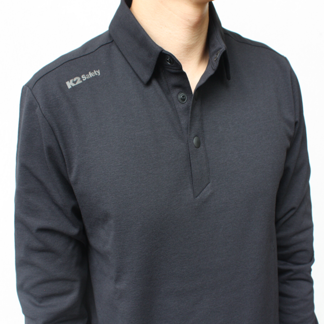 [당일발송] K2세이프티 피케 카라 소로나티 긴팔티셔츠 간절기 겨울 남녀공용