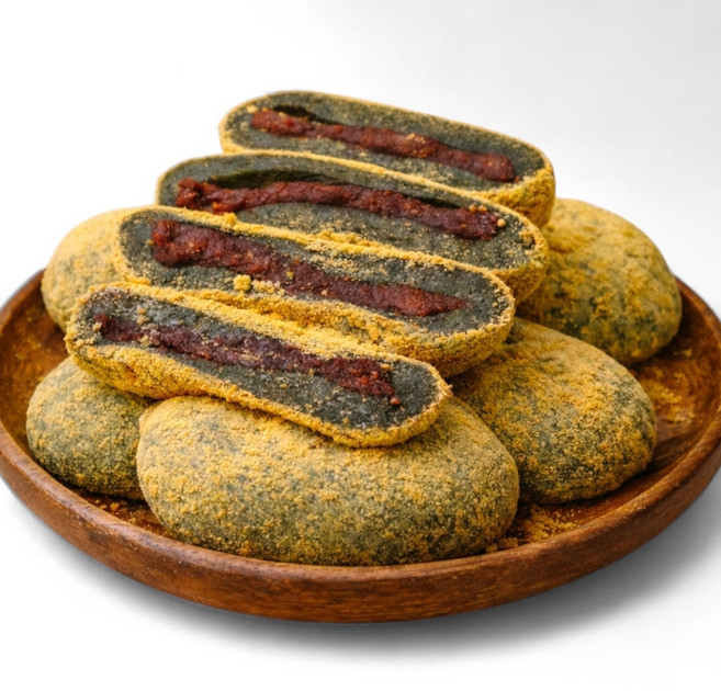 고소한 콩가루 쑥 찹쌀떡 쫀득한 오쟁이떡 60g 30알 1.8kg, 1박스