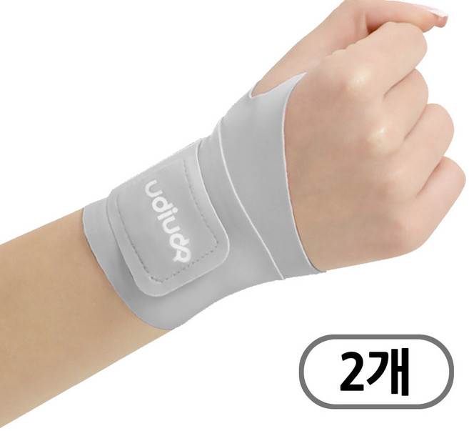 무자극소재 육아 필수템 심리스 우디우디 임산부 손목 보호대, 그레이, 2개