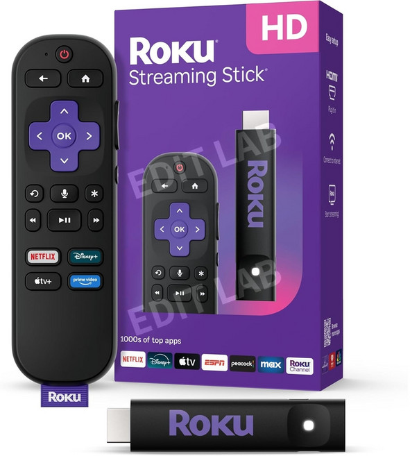 로쿠 스트리밍 스틱 HD 블랙 TV 기기 스트리밍, Roku HD