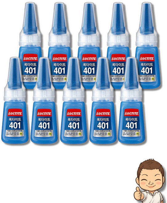 록타이트 401 순간 접착 20g, 10개