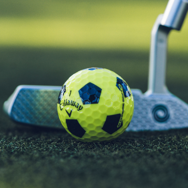 캘러웨이 축구공 크롬소프트 옐로우 골프공 1더즌 2022 Callaway, 옐로우/블랙 트루비스(축구공 패턴), 1개입, 1, 옐로우/블랙 트루비스(축구공 패턴)