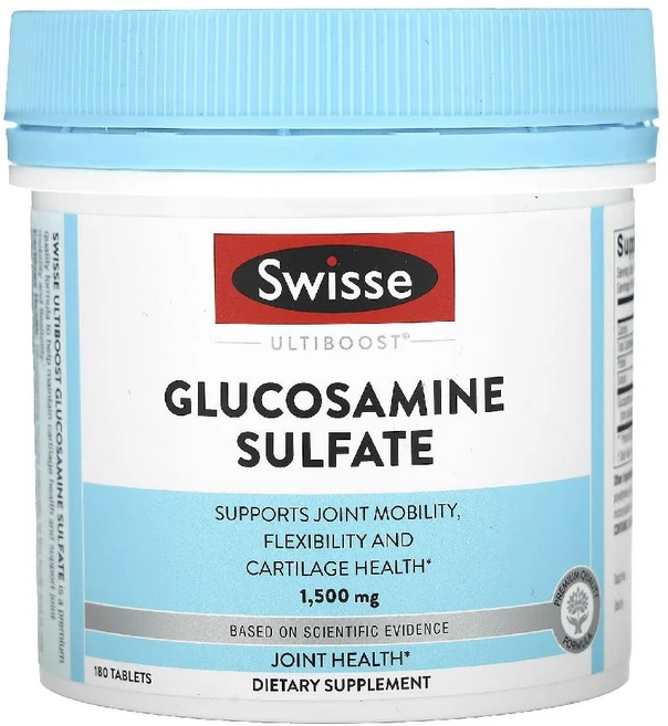 스위스 글루코사민 1500mg Glucosamine Sulfate 조인트 타블렛 180정, 1개 - 쿠팡