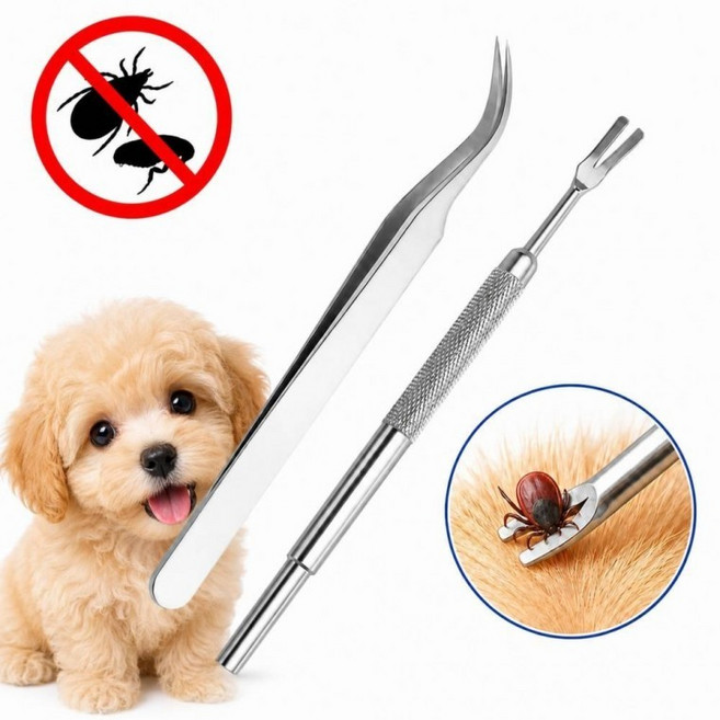 도구 제거 핀셋 제거기 관리 반려동물 강아지 2종 위생 집게 쪽집게 세트 고양이 진드기, 1개, 1ml, 상세페이지 참조