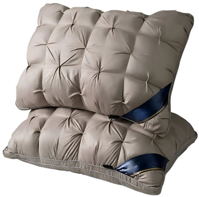 찬란한리빙 프리미엄 숙면 호텔 배게 푹신한 구름 배게, 2개, 그레이