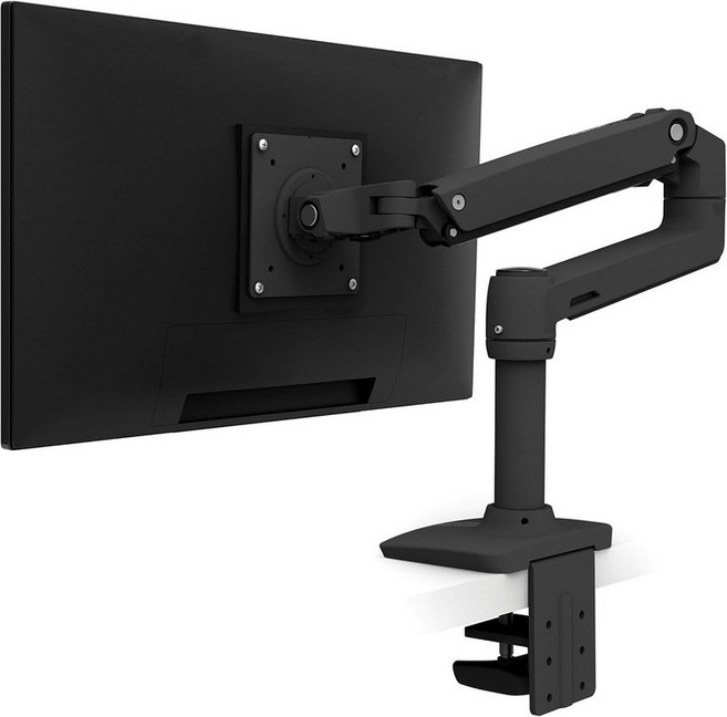 Ergotron LX 모니터 싱글 책상 마운트 최대 34인치 725파운드 VESA 75x75 또는 100x100 매트 블랙, LX PRO Arm