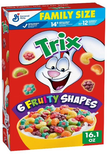 제너럴밀스 Trix Cereal Fruit Flavored Corn Puffs 트릭스 프루트 콘 퍼프 시리얼, 456g, 1박스
