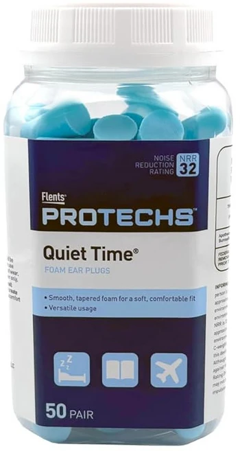 플렌츠 프로텍스 폼 이어 플러그는 수면 코골이 여행 콘서트 건설 및 스터디 초부드러움과 편안함 파란색 50켤레 NRR 32 청력 보호 기능을 갖추고 있습니다 - 쿠팡