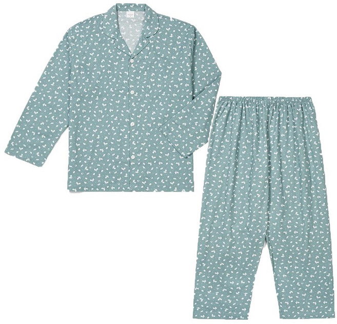 이브니에 남자 잠옷 도토리 가을 겨울 면 레이온 홈웨어