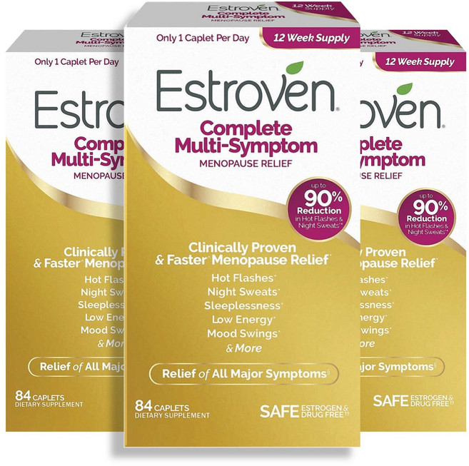 Estroven 에스트로벤 여성용 메노포즈 개선 84정 3병, 3개