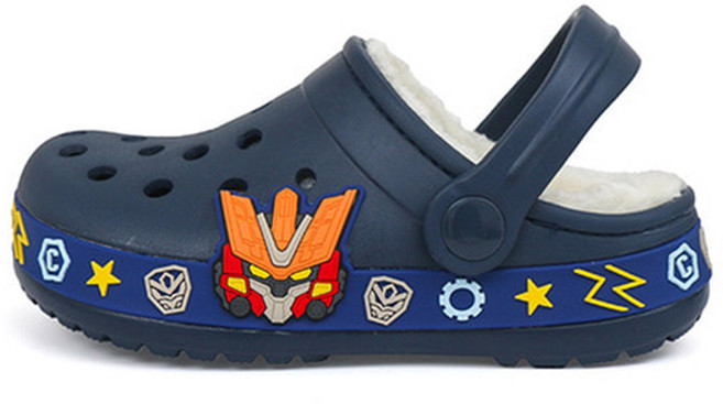 카봇 털샌들 겨울 헬로카봇 방한 EVA 털안감콜트 샌들 내피 슬리퍼