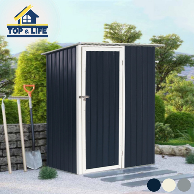 탑앤라이프 티코(TICO) 콜드그레이 옵션 조립식창고/야외창고/농막/전원주택창고/이동식창고/조립창고/정원창고/소형창고/미니창고, [고강도 플라스틱 데크]추가, [솔리드방수코팅보드]제외, [LED동작감지센서등]추가