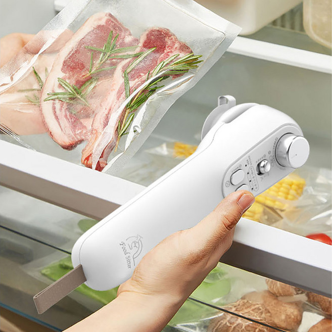 푸드시터 가정용 진공 포장기 무선 진공기 핸디형, 화이트, HGH-FS-VACUUM