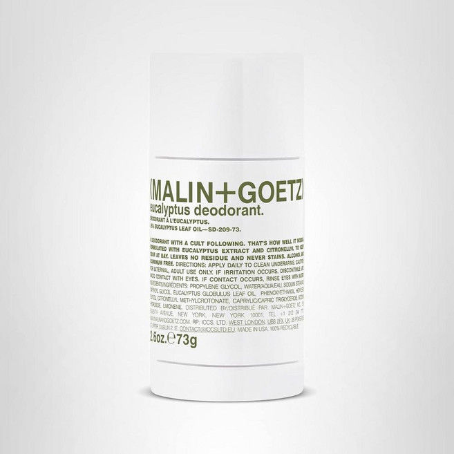 MALIN+GOETZ Deodorant Eucalyptus Bergamot Otto Scents 말린앤고에츠 데오도란트 유칼립투스 베르가못 오토 향, 1개, 74g