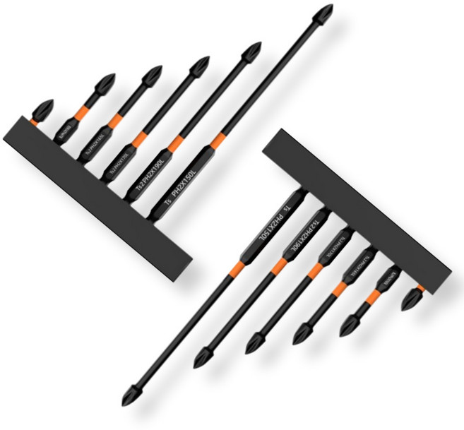 Infinite 드릴 비트 세트 자석 다용도 만능 멀티 십자 드라이버 전동 드릴 육각 6종, 2세트