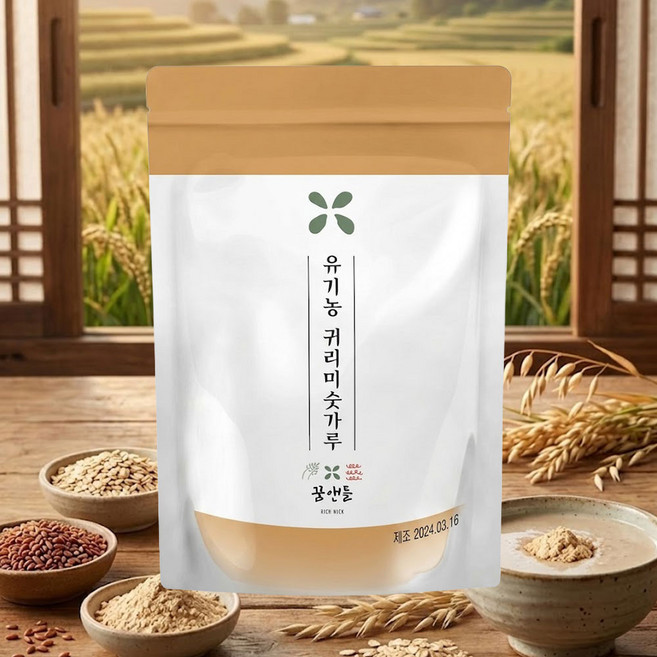 국내산 유기농 귀리 미숫가루 500g 오트밀 미숫가루 식사대용 5곡 혼합, 1개