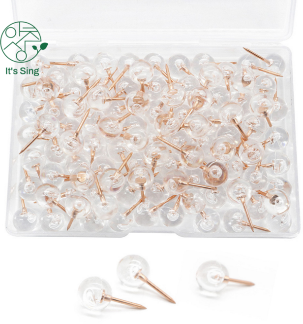 잇츠싱 크리스탈 구슬 압정 100개, 1세트
